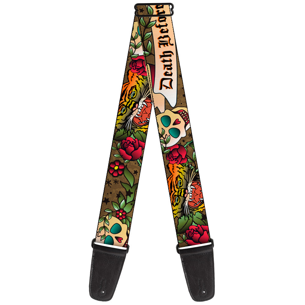 Guitar Strap - Death Before Dishonor Olive Guitar Straps Buckle-Down   