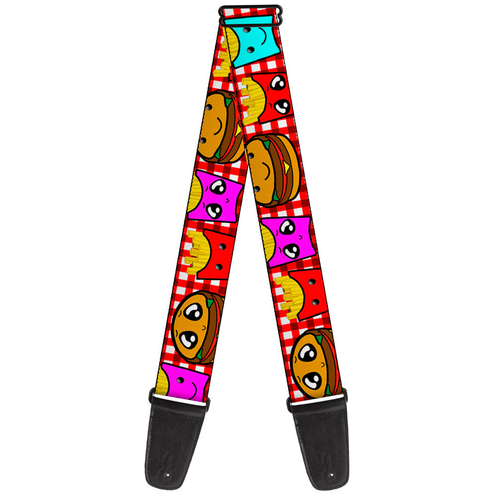 Guitar Strap - Burger & Fries Cartoon Guitar Straps Buckle-Down   
