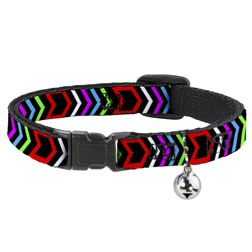 Cat Collar Breakaway - Arrows Black Multi Color Breakaway Cat Collars Buckle-Down   