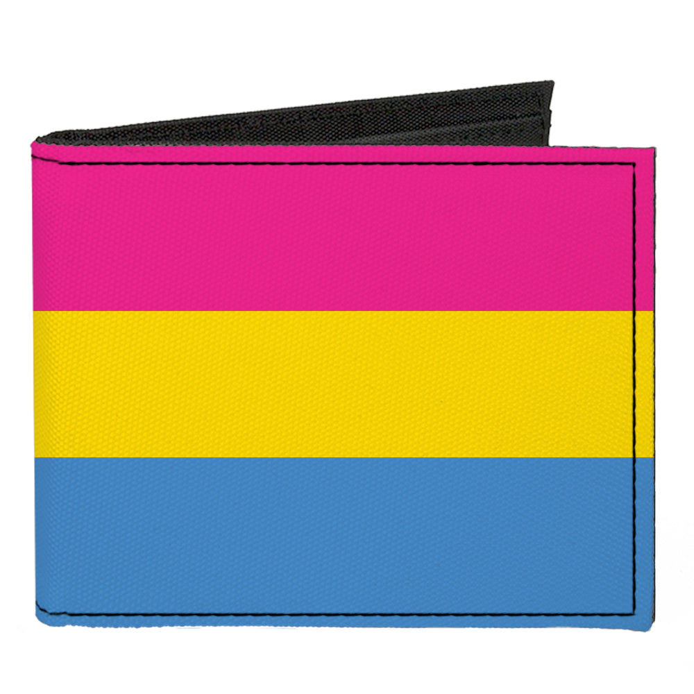 Canvas Bi-Fold Wallet - Flag Pansexual Pink Yellow Blue Canvas Bi-Fold Wallets Buckle-Down   