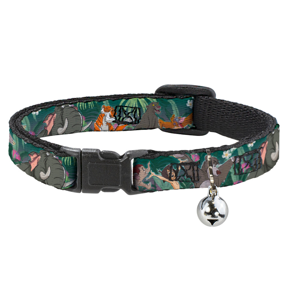 Cat Collar Breakaway - The Jungle Book 8-Character Group Greens Breakaway Cat Collars Disney   