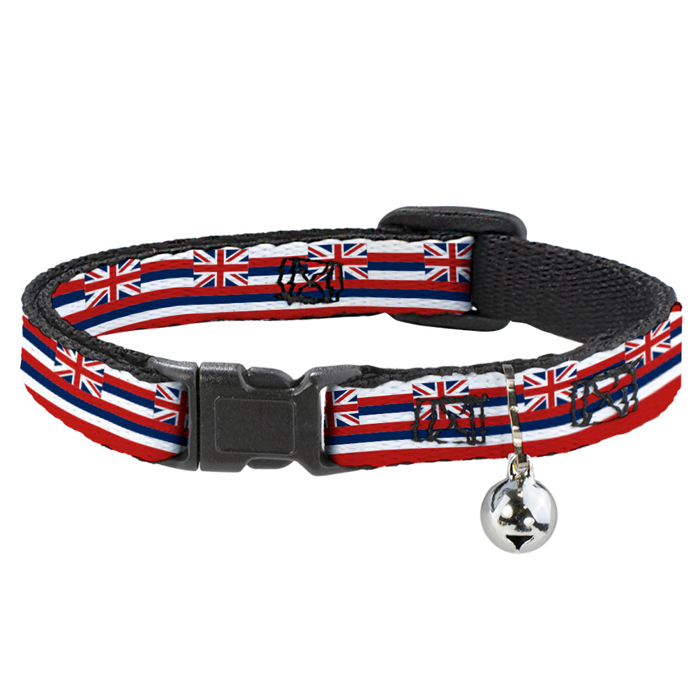 Cat Collar Breakaway - Hawaii Flag Continuous Repeat Breakaway Cat Collars Buckle-Down   