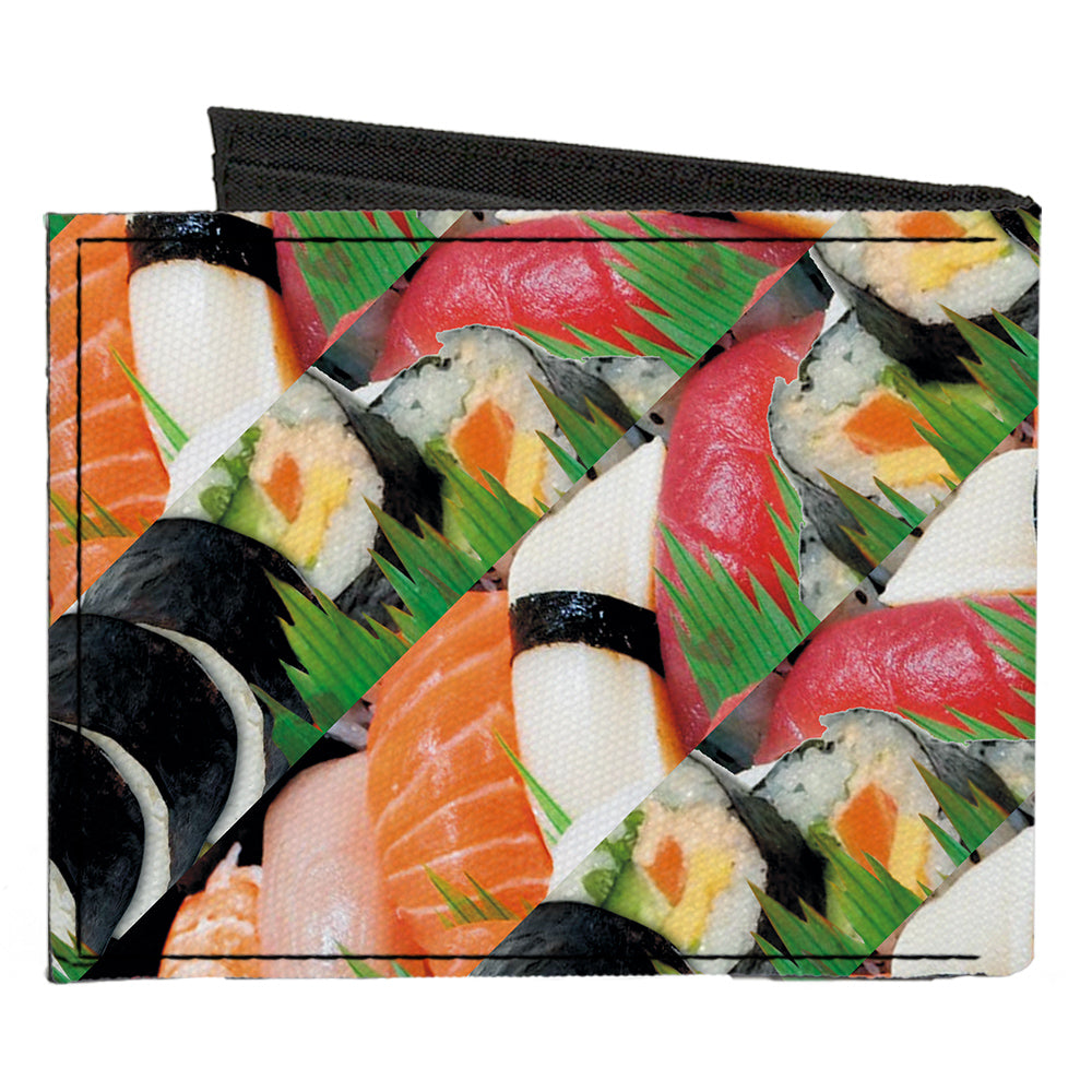 Canvas Bi-Fold Wallet - Sushi Vivid Canvas Bi-Fold Wallets Buckle-Down   