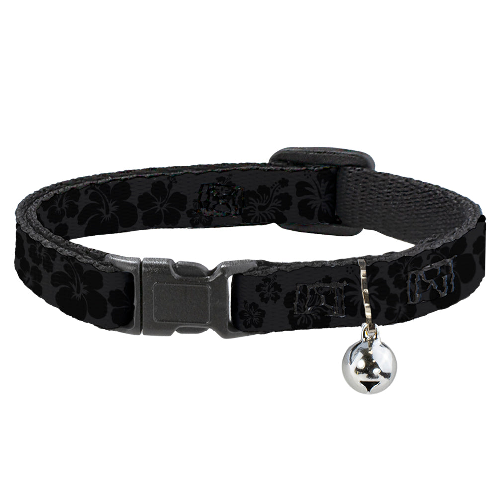 Cat Collar Breakaway - Hibiscus White Black Breakaway Cat Collars Buckle-Down   