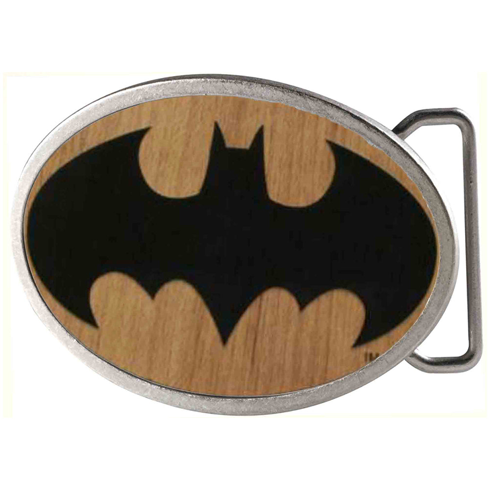 Batman Framed Reverse GW Black - Matte Oval Rock Star Buckle Belt Buckles DC Comics   