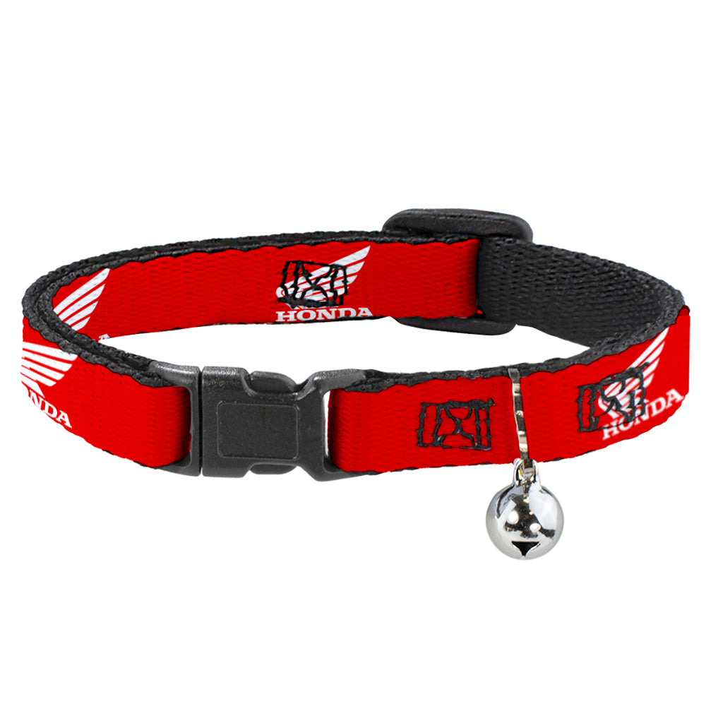 Cat Collar Breakaway - HONDA Motorcycle Logo Red White Breakaway Cat Collars Honda Motorsports   