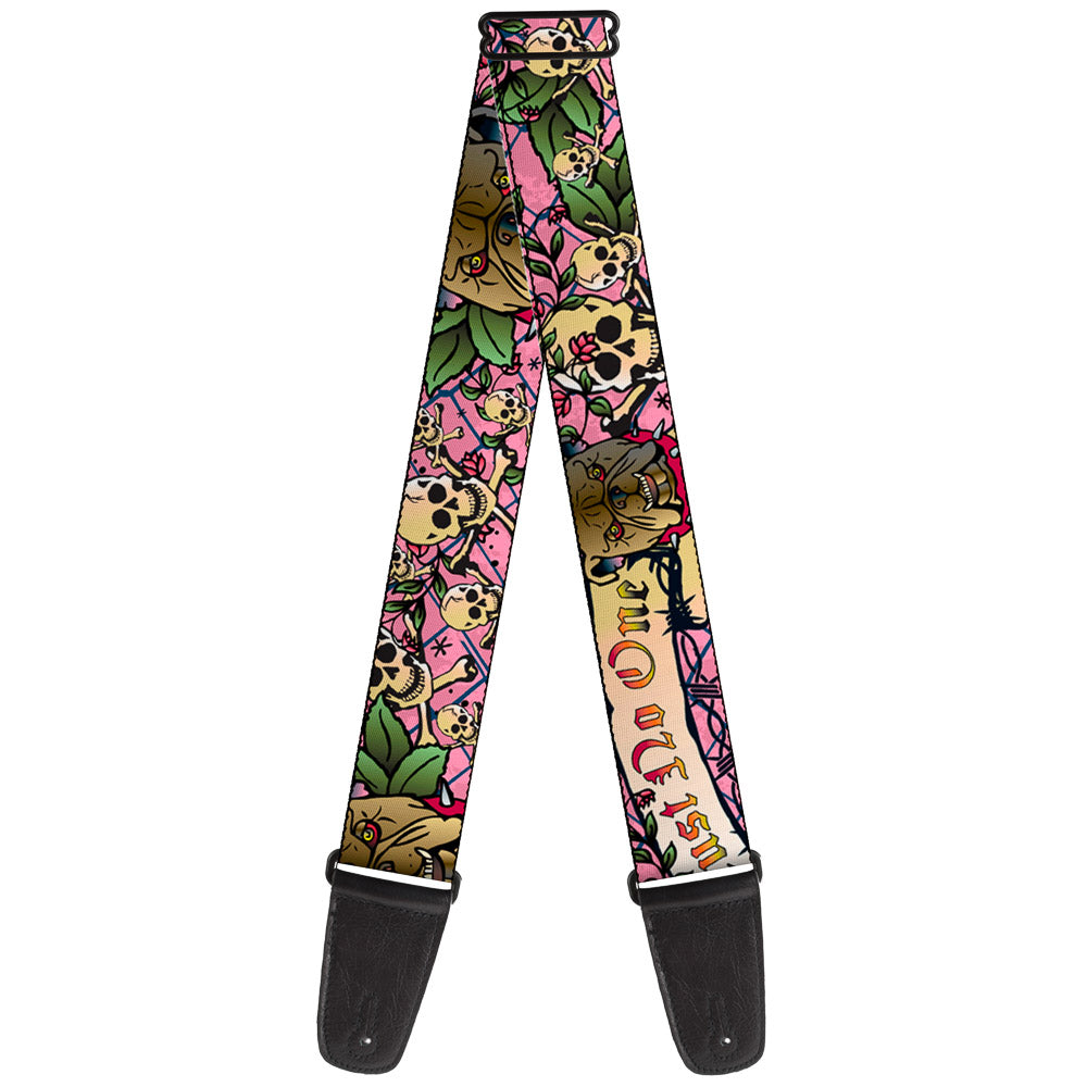 Guitar Strap - Trust No One Pink Guitar Straps Buckle-Down   