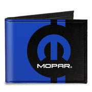 Canvas Bi-Fold Wallet - MOPAR Logo Stripe2 Black Blue Canvas Bi-Fold Wallets Mopar   