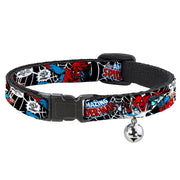 Cat Collar Breakaway - Spider-Man in Action2 w AMAZING SPIDER-MAN Breakaway Cat Collars Marvel Comics   