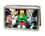 Business Card Holder - LARGE - Looney Tunes Band Taz Martian Bugs FCG Metal ID Cases Looney Tunes   